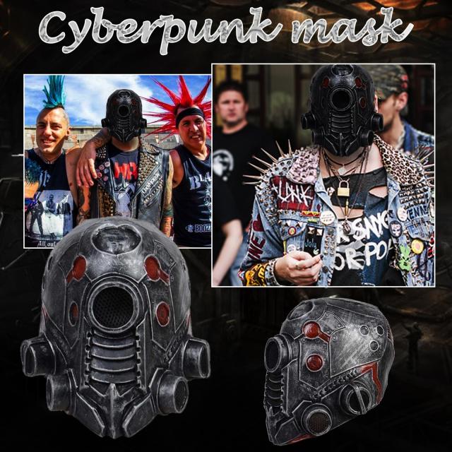 サイバー マスク コスプレ Amazon.co.jp: サイバーパンクマスク 円形LED燈 ユニークな配管